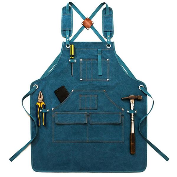 

aprons woodworking heavy duty waxed canvas work apron with pockets for garden carpenter blacksmith shop