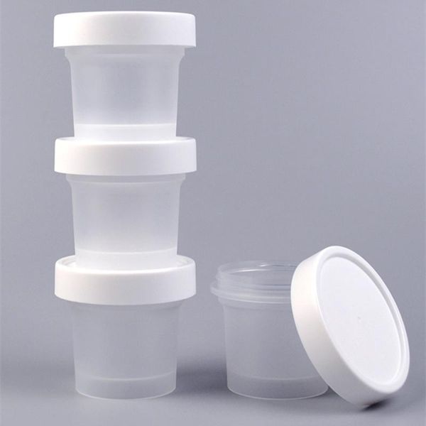 

disposable cups & straws 10pcs 100ml ice cream cup thickening frosted transparent small cake box household diy baking packaging dessert with