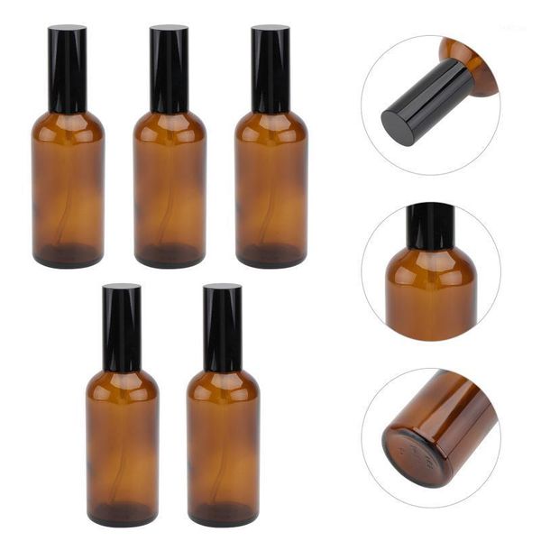 

storage bottles & jars 10pcs perfume spray bottle liquid subpackaging glass sprayer empty cosmetics container brown (15ml)