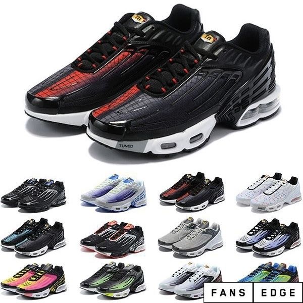 

tn plus 3 iii men running shoes tn 3 chaussures triple white black hyper og usa neon mens trainers sports sneakers zapatos