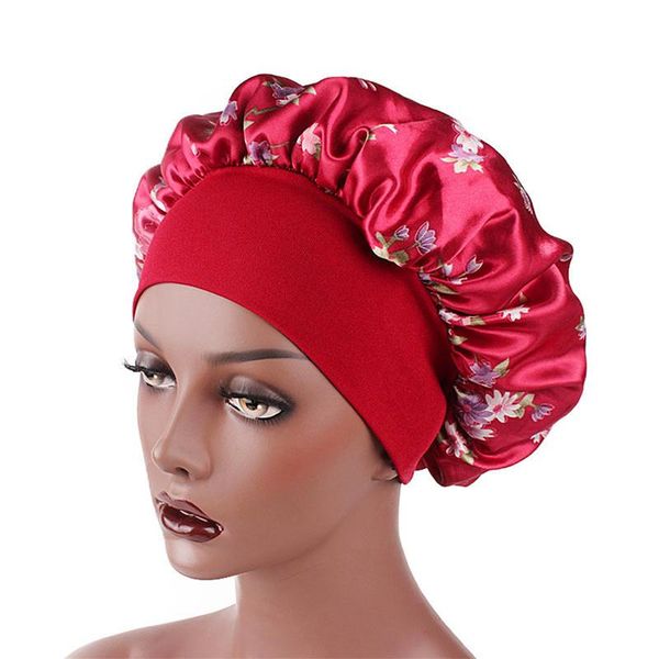 

beanie/skull caps spring autumn women's home hats elastic hair care cap printed wide brim headband sleeping hat chemo beanie 2021, Blue;gray