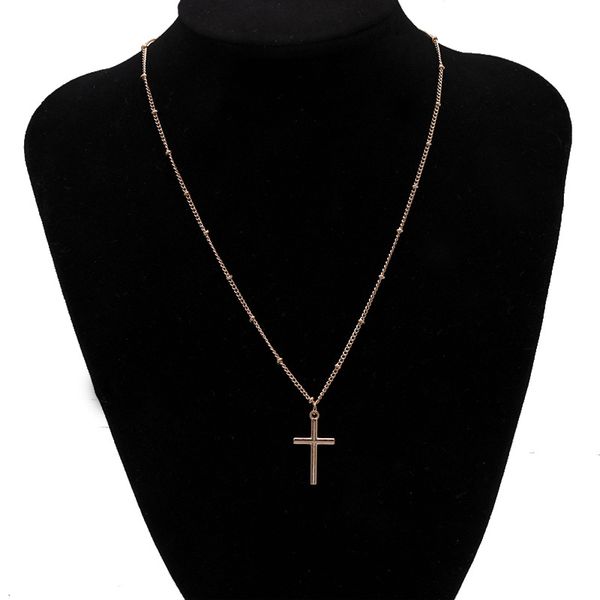 

european and american selling pendant necklace film and television explosion jesus cross necklac, Silver