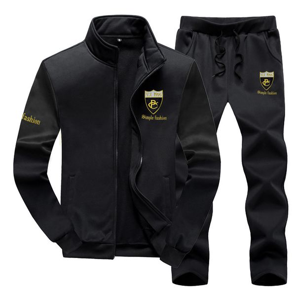 

new set plus size sportwear fashion 2021 autumn winter fine men's suit 78ej, Gray