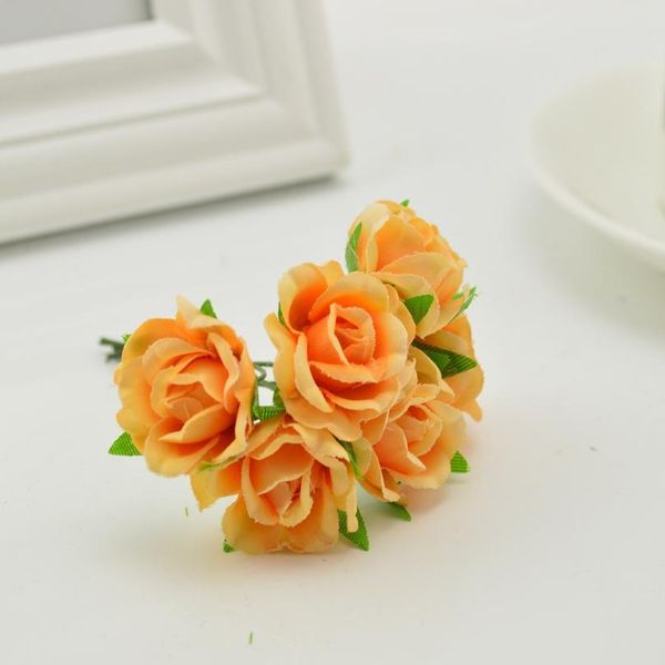 

18pcs silk roses wedding shoes headdress diy wreath gift box home wall decoration artificial flower collage garlan jllwzt