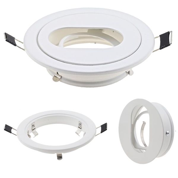 

spotlights lighting fixtures 85mm led ceiling light frame round oval fixture gu10 mr16 holders adjustable spot