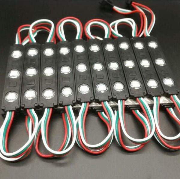 

led module strip ws2811 3 ip65 waterproof cob injection sign lighting dc12v window store front lamp modules