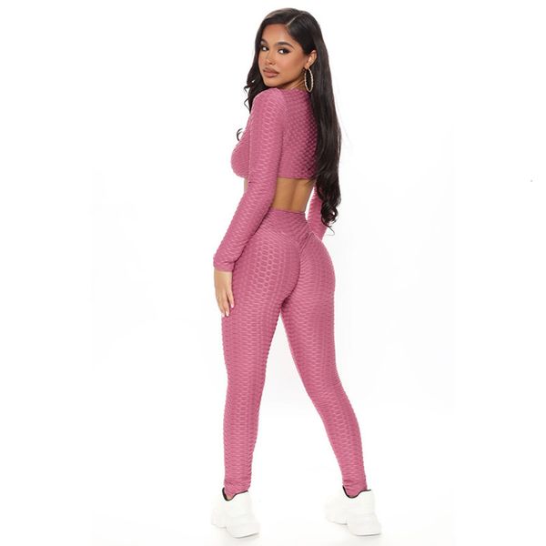 

2020 women's new yoga tight fashion leisure sports suit, Gray