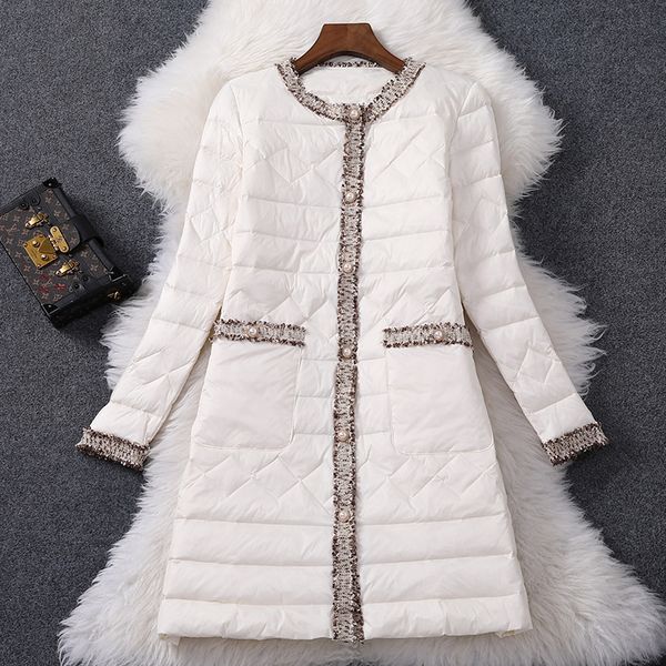 

2021 New Low-padded Warm-rolled Cotton-padded Retro-fashion Retro-jacket Women's Casual Jackets White Duck Down Winter Jacket Mq29, Black