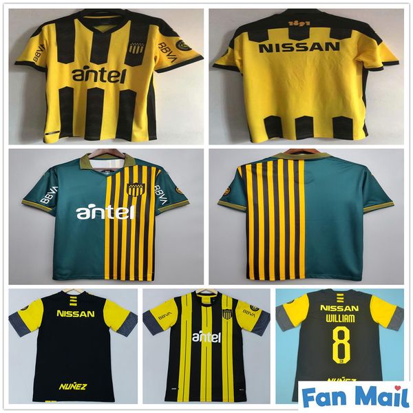

2020 2021 club atletico penarol soccer jerseys peñarol lucas ezequiel viatri fabricio formiliano custom 20 21 home yellow football shirts, Black;yellow