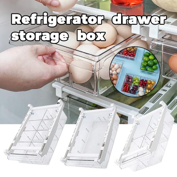 

storage bottles & jars kitchen refrigerator box transparent multiple large capacity food container plastic safe care keep fresh organizer
