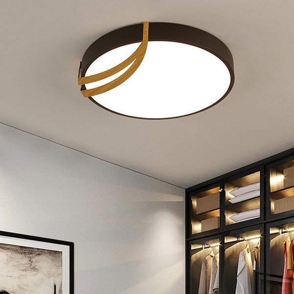 

ceiling lights nordic simple lamp gray black living room dining bedroom led round rectangular