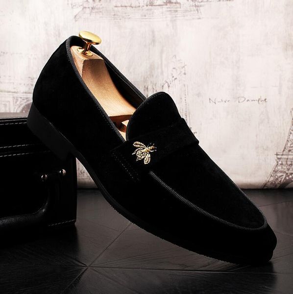 

dress shoes men's formal wear high-quality loafers, fashion designer shoes, party luxe casual t569, Black