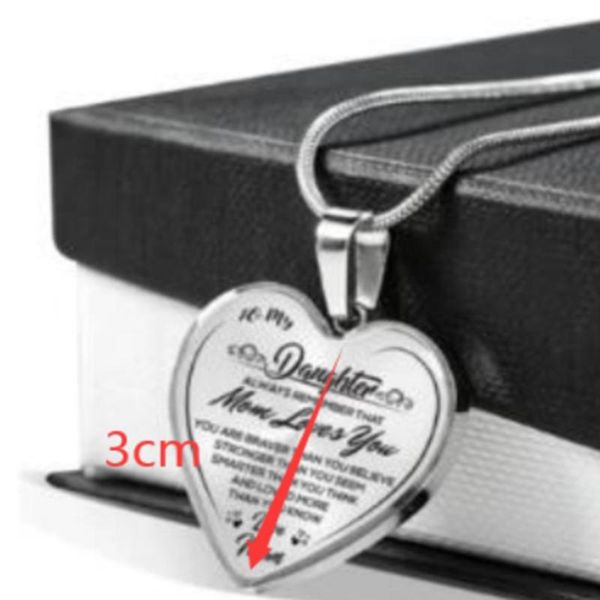 

pendant necklaces 2021 special offer creative women heart necklace unique gift party to my daughter love mom, Silver