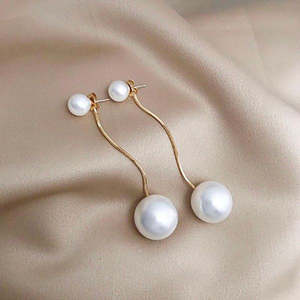 

dangle & chandelier women european american fashion personality earrings simple tassel long ear studs banquet companion jewelry accesso, Silver