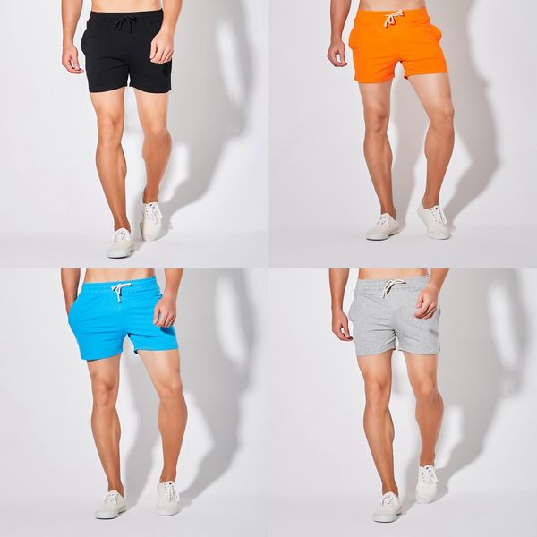 Männer Kurze Shorts Sommer Orange Jogger Shorts Männlich Plus Größe Casual Baumwolle Sportswear Jungen Badminton Fitness Laufshorts 4xl X0628