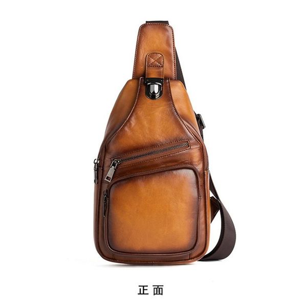 

waist bags head leather shoulder bag retro large men oblique satchel flat chest purse fashionable purses handbags