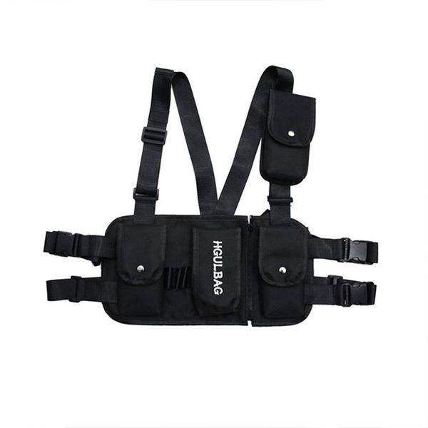 

waist bags chest rig black bag pack multi-pocket hip hop streetwear functional tactical kanye west