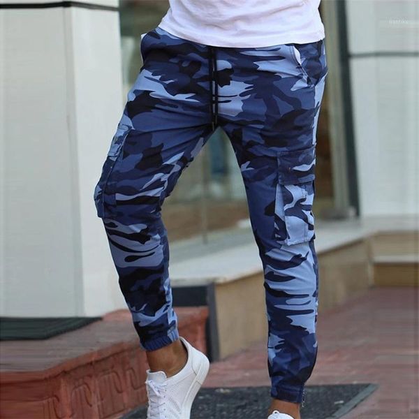 

running pants camoflage mens jogging sport men long joggers fitness sweatpants streetwear homme gym training trousers1, Black;blue