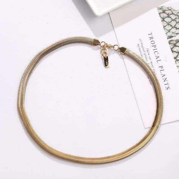 

necklace initial necklace for women snake chain stainless steel choker gold collar pendant necklaces alphabet jewelry, Silver