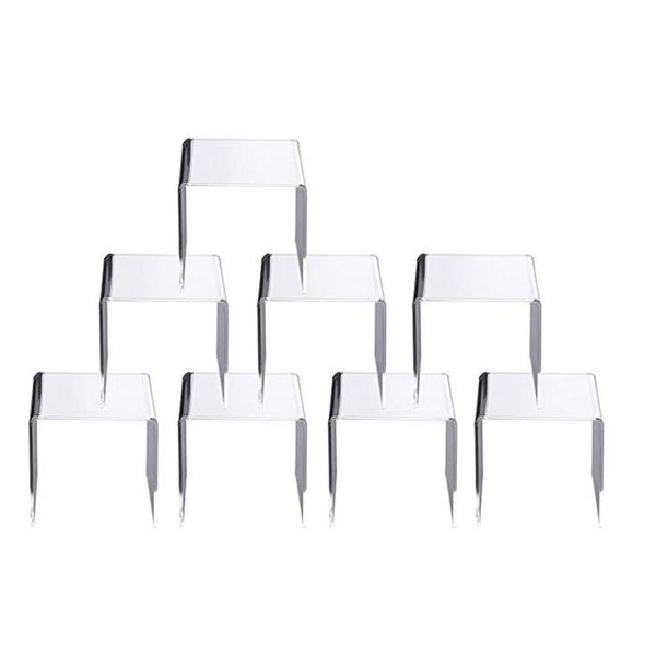 

jewelry pouches, bags 8 pcs transparent acrylic display stand doll storage rack tool figurines, Pink;blue