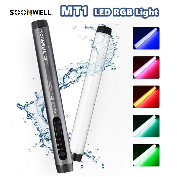 

lighting & studio accessories soonwell mt1 led rgb light tube waterproof pos video soft cct app control portable handheld pography stick