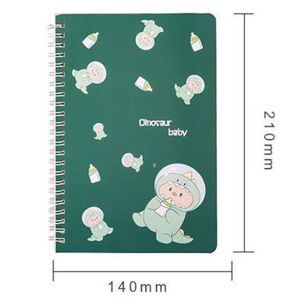 

dinosaurus notepad novelty cartoon creative leuke spoel notebook stationery notebooks random kawaii school supplies, Purple;pink
