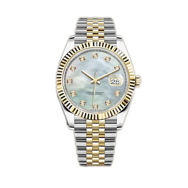 Orologi da uomo reloj de lujo 36/41MM Orologi automatici da uomo Acciaio inossidabile pieno Luminoso 28/31MM Orologi da donna Orologi da polso classici stile coppie