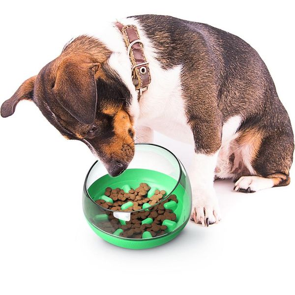 

bowls dog bowl slow feeder puppy tumbler pot non-spill anti-overturning anti-choking pet supplies hks99