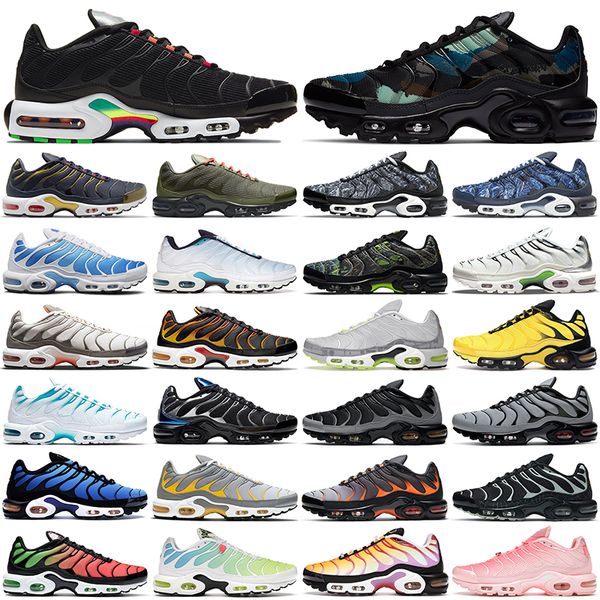 

tn plus running shoes men women camo black green white batman hyper psychic blue spider web sustainable tns mens outdoor sports trainers sne