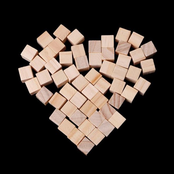 

decorative objects & figurines 10/25/25mm wooden square blocks mini cubes embellishment for woodwork craft diy