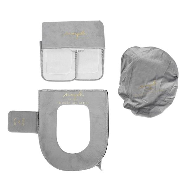 

toilet seat covers 1 set comfortable cushion washable water tank cover lid