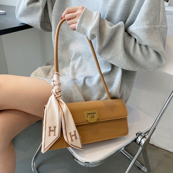 

french design sense single shoulder underarm bag female new fashion style silk scarf small square purse black friday