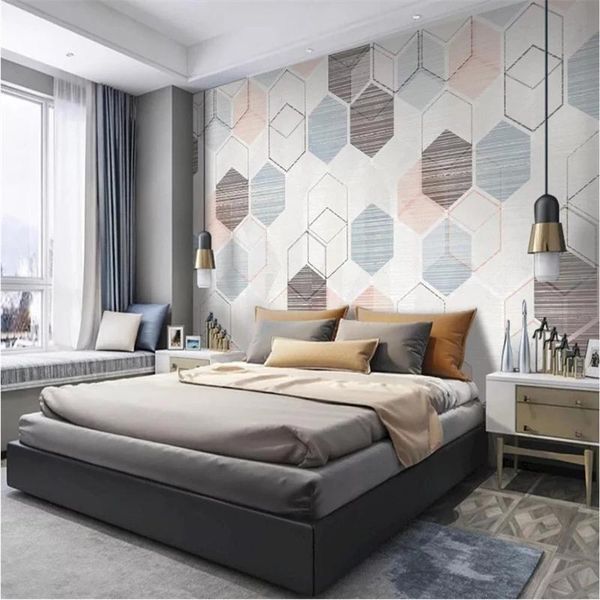 

wallpapers nordic minimalist abstract lines geometric tv background wall mural wallpaper modern decor paper 3d papel de parede