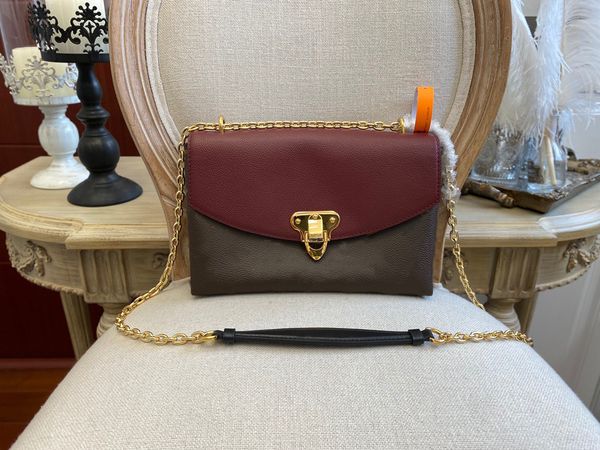 

placide m43713 chain bag classic fashion leather women shoulder messenger bags purse handbag tote flower checkers