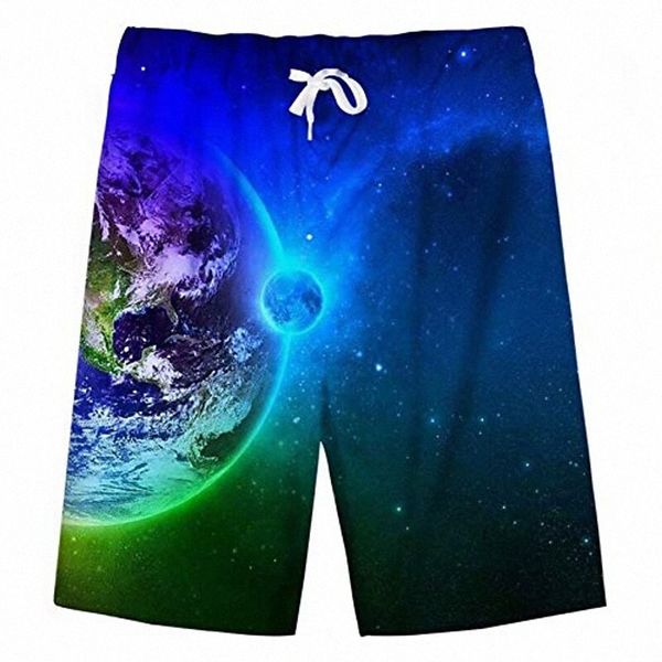 

men's shorts swim trunks quick dry mesh lining drawstring casual 3d print hawaiian summer n50p#, White;black