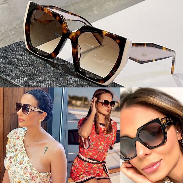 Femme P maison lunettes de soleil SPR 15WF lunettes de fête design dames style de scène haut de haute qualité mode oeil de chat taille de cadre irrégulière 51-19