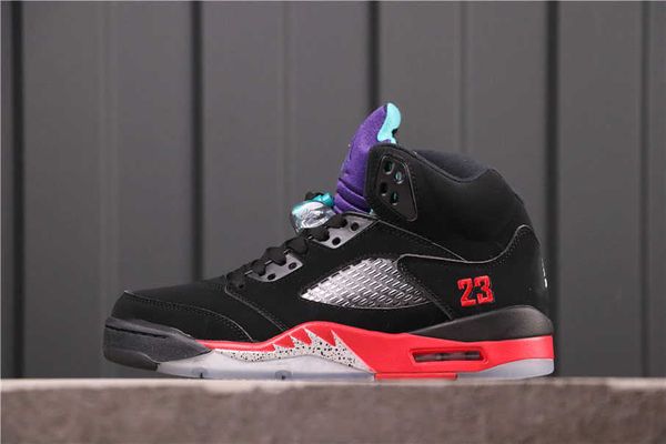 

jumpman 5 black basketball shoes 3 collaboration fashion sport zapatos sneakers ship with box