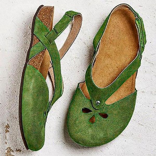 

dress shoes women sandalas 2021 fashion female flat round toe breathable pumps casual roman beach for girls yl5, Black