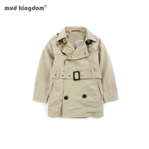 Mudkingdom Trench Coat for Girl Boy Giacca a vento Bambini Wndbreaker Autunno Bambini Capispalla Ragazzi Ragazze Vestiti 210615