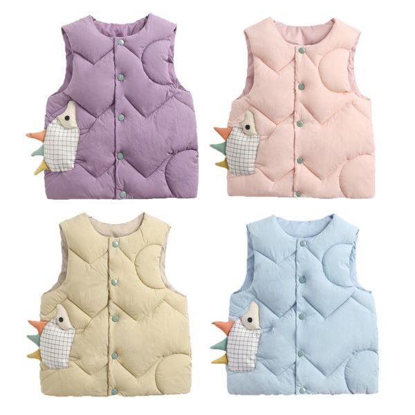 

waistcoat 2021 autumn girls warm vest fashion baby boys thicken kids outerwear children cartoon down cotton jackets, Camo