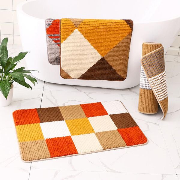 

cushion/decorative pillow geometric style rug carpet nonslip bath mat bathroom washable entrance floor doormat water absorption for toilet
