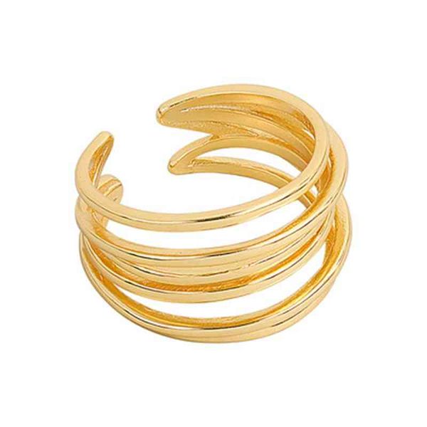 

new stainls steel multilayer irregular thin rng opening index finger ring for women customized titanium steel ring