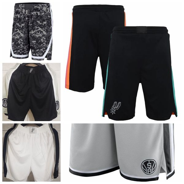 

san antonio#132;spursmen 2020/21 city swingman pants edition performance basketball shorts, Black