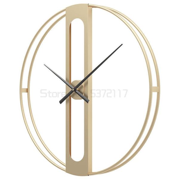 

wall clocks nordic luxury creative decoration clock simple and fashionable living room iron mute modern design decor