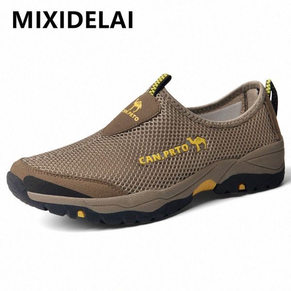 

summer mesh shoes men sneakers plus size lightweight breathable walking footwear 2020 new slip on comfortable casual mens shoes footwe w2kd#, Black