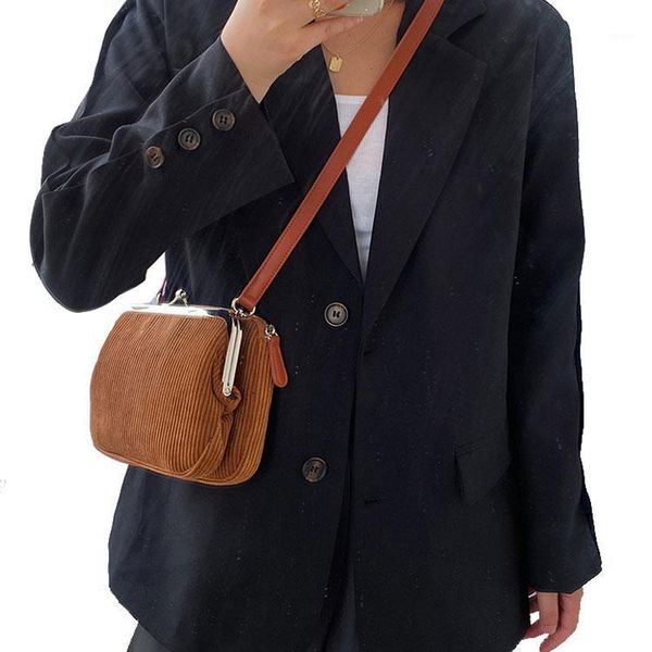 

evening bags yl173 winter women handbags corduroy shoulder canvas clutch small hand1