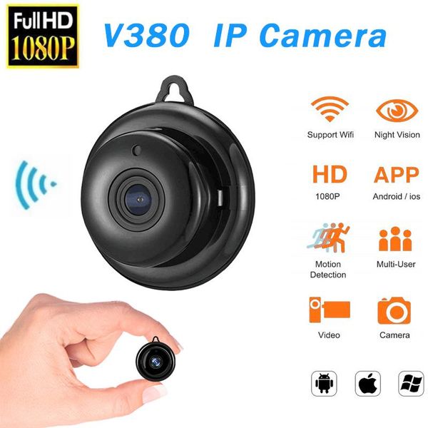 

mini cameras 1080p wifi ip camera wireless indoor camcorder night vision infrared motion detection audio cam support tf card