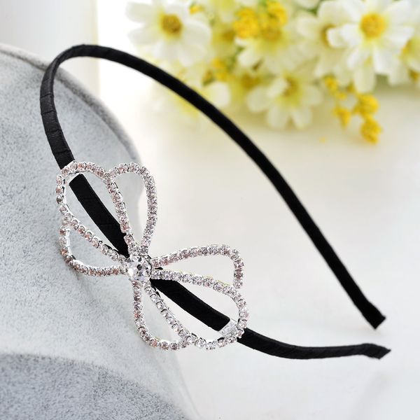 

version simple diamond hairband exquisite flower headband headdress hair ornament, Silver