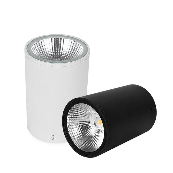 

ip65 cob waterproof led ceiling downlight aluminum material surface mounted balcony terrace l kitchen bathroom lamp 220v