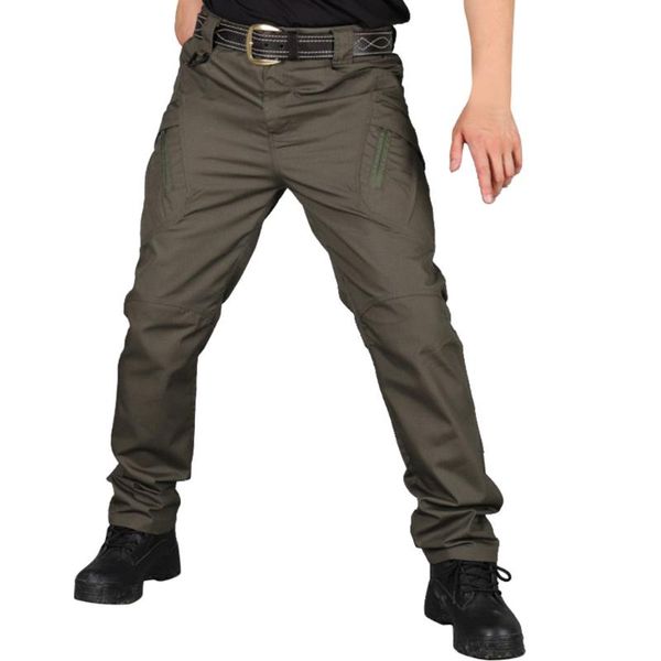 

men's pants hip hop -proof water-proof outdoor camping hiking multi-functional tactical 10.7, Black